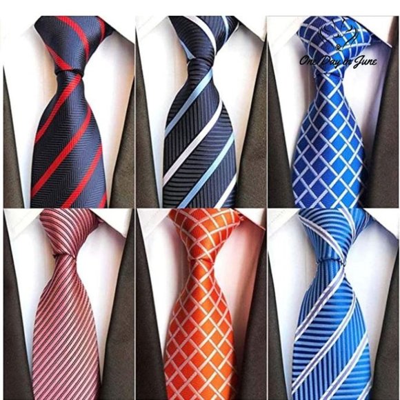 Adulove Other - Pack of 6 Classic Men's Silk Polyester Necktie